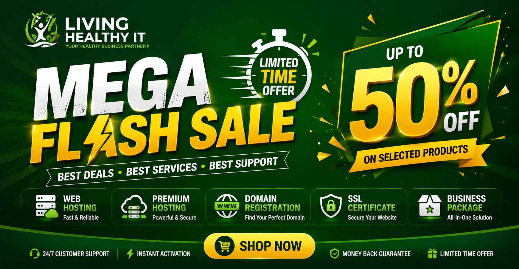Living Healthy IT Mega Flash Sale